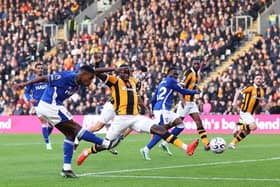 GOAL: Florentino Luis puts Ipswich Town 1-0 up (Image: George Wood/Getty Images)