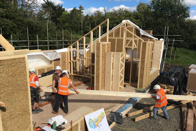 Constructing a home with EcoCocon straw panels
