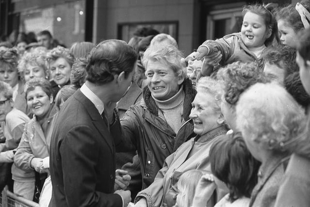 Meeting the crowds in 1988. Were you there?
