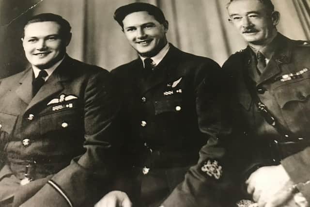 The O'Leary family (from left) Daniel, Jeremiah and their father, Michael who was a major in the Second World War.