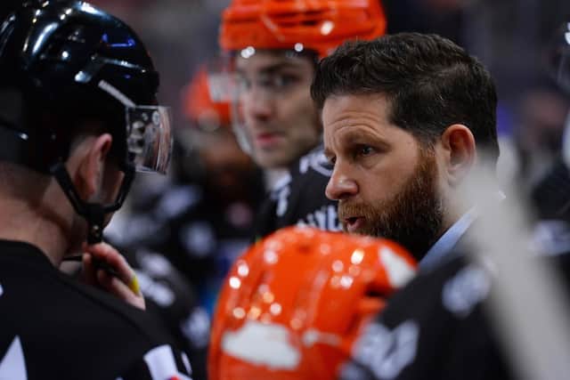 BACK IN THE GAME: Sheffield Steelers' head coach Aaron Fox says his players have no time to feel sorry for themselves over their shock Challenge Cup exit. Picture courtesy of Dean Woolley/Steelers Media/EIHL