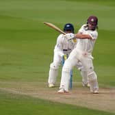 Rory Burns hits the winning runs off Yorkshire captain Jonny Tattersall as Surrey clinch their 21st Championship title and their second in five seasons, while Yorkshire face a nervous last week in the battle to beat the drop. Picture: Adam Davy/PA Wire