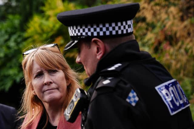 Policing Minister Sarah Jones meeting Staffordshire Police. PIC: Jacob King/Press Association