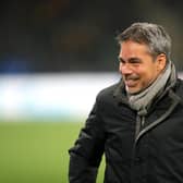 BERN, SWITZERLAND - NOVEMBER 23: David Wagner, Manager of BSC Young Boys looks on prior to the UEFA Champions League group F match between BSC Young Boys and Atalanta at Stadion Wankdorf on November 23, 2021 in Bern, Switzerland. (Photo by Christian Kaspar-Bartke/Getty Images)