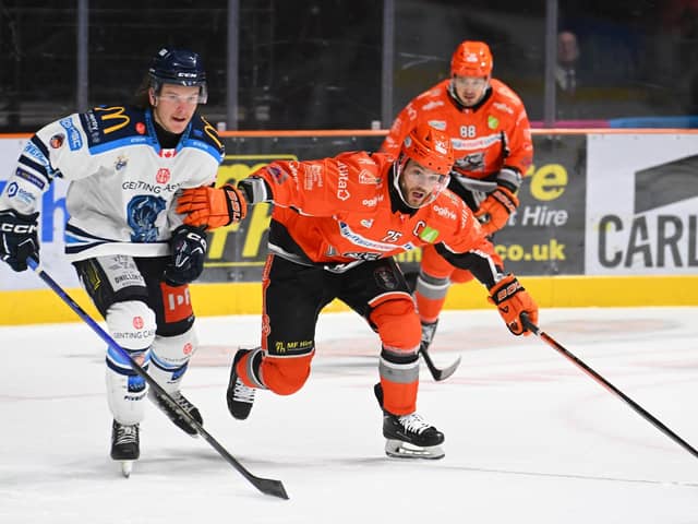 Robert Dowd - will the Sheffield Steelers captain be fit for the play-off semi-final against Guildford Flames (Picture: Dean Woolley)