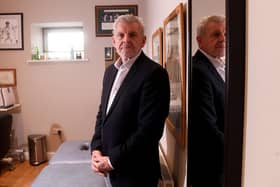 Two sides to every story: Wayne Morton pictured in the Pure Treatment Room, Wetherby, this week after two and a half years of fighting to clear his name after being tarnished in the Yorkshire racism crisis. (Picture: Simon Hulme)