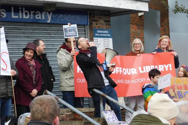 The Crossgates Community Coalition is aiming to raise £350,000 to buy the old library building.
Photos: Jaimes Moran