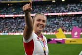 England's flanker Zoe Aldcroft reacts following the Women's Rugby World Cup final between Canada and England at The Allianz Stadium, Twickenham, last September (Picture: GLYN KIRK/AFP via Getty Images)