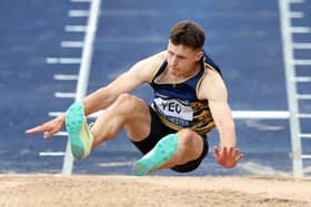 Archie Yeo of Kingston Upon Hull won the UK Indoor Championships triple jump crown in Birmingham at the weekend (Picture: Matt McNulty/Getty Images)