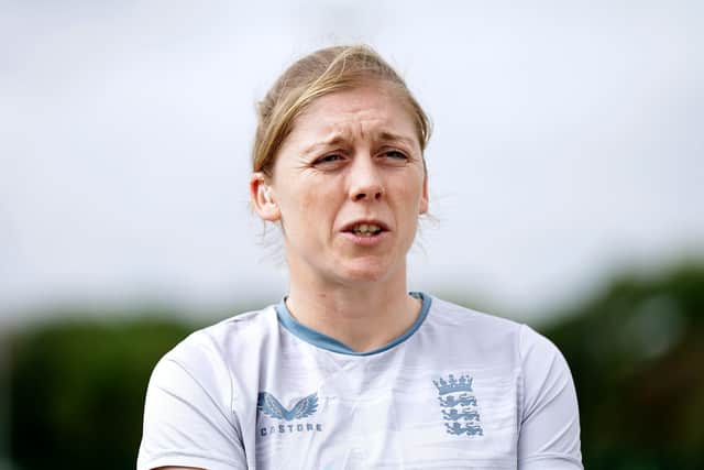 Heather Knight, who expects Monday's inaugural Women's Premier League auction to turn heads during the T20 World Cup but the England captain insisted "it doesn't need to be an elephant in the room". (Picture: Aaron Chown/PA Wire)