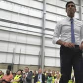 Prime Minister Rishi Sunak speaking to members of staff at a PM Connect event at the IKEA distribution centre in Dartford, Kent.