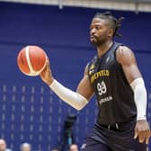 Sheffield Sharks' Jubril Adekoya wants his team-mates to replicate the focus they brought to their Canon Medical Arena debut when Caledonia Gladiators come to town (Picture: Tony Johnson)