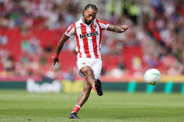 Hull City winger and former Huddersfield Town man Sorba Thomas, pictured in his time at Stoke City. (Image: Charlotte Tattersall/Getty Images)