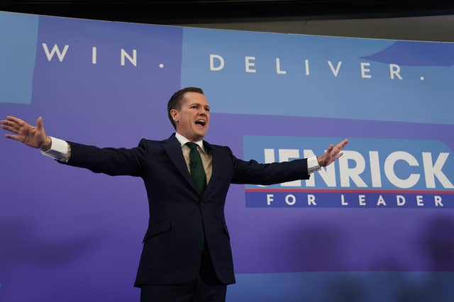 Tory leadership hopeful Robert Jenrick speaking during his Conservative Party leadership campaign launch. Credit: Jacob King/PA Wire