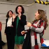 Shadow Secretary of State for Women and Equalities Anneliese Dodds visiting Victoria Medical Centre in London, England.