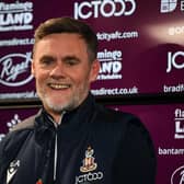 New Bradford city manager Graham Alexander has his first League Two win. (Picture: Jonathan Gawthorpe)