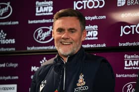 New Bradford city manager Graham Alexander has his first League Two win. (Picture: Jonathan Gawthorpe)