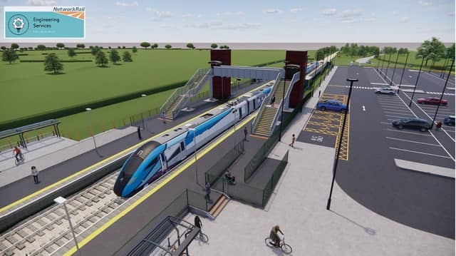 Proposed appearance of Haxby Station Credit Network Rail