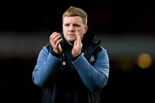 ON THE UP: Newcastle United manager Eddie Howe Picture: Adam Davy/PA