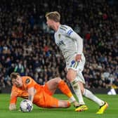 Leeds United's Patrick Bamford gets past Sunderland keeper Anthony Patterson but can't find a team-mate in Tuesday's frustrating draw. Picture: Bruce Rollinson.
