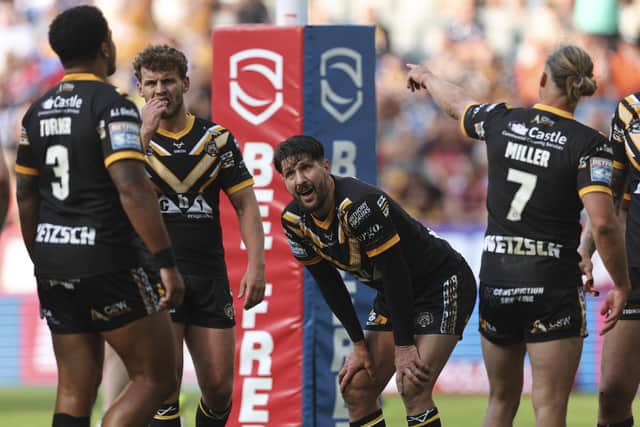 Gareth Widdop looks dejected after Castleford Tigers concede a try. (Photo: Paul Currie/SWpix.com)