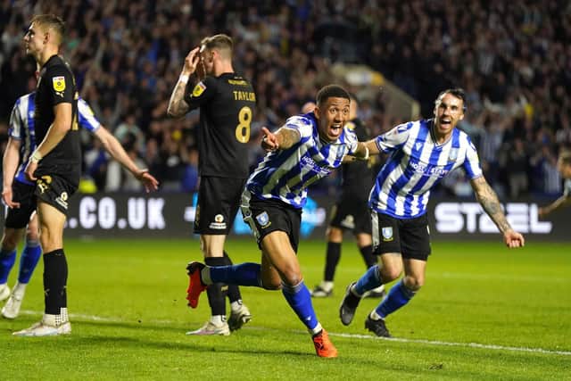Sheffield Wednesday's Liam Palmer celebrates scoring their side's fourth goal to send the tie with Peterborough to extra time (Picture: Nick Potts/PA Wire)