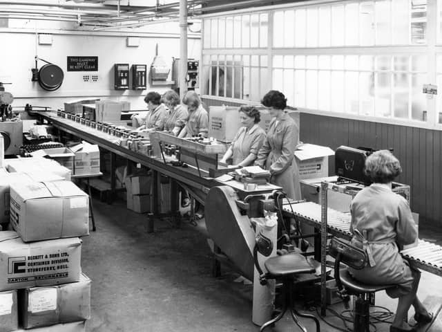 A Dettol production line at Reckitts.