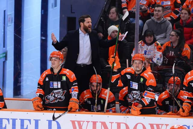 FRUSTRATING: Sheffield Steelers' head coach Aaron Fox was left frustrated by his team's semi-final defeat to Fife Flyers. Picture courtesy of Dean Woolley/Steelers Media/EIHL
