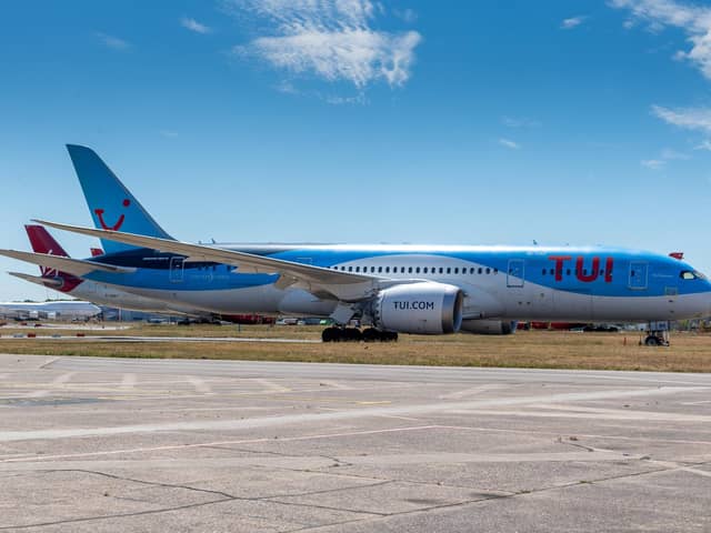 TUI aircraft at Doncaster Sheffield Airport