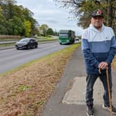 Darcy Lance says a footbridge should be built over the A174 at Lazenby.