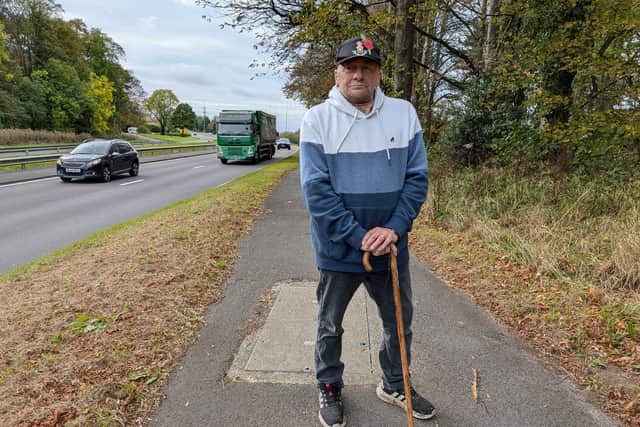 Darcy Lance says a footbridge should be built over the A174 at Lazenby.