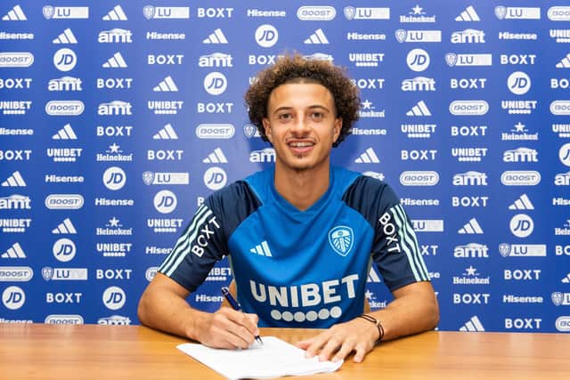 New Leeds United signing Ethan Ampadu, who has joined from Premier League club Chelsea. Picture courtesy of Leeds United AFC.