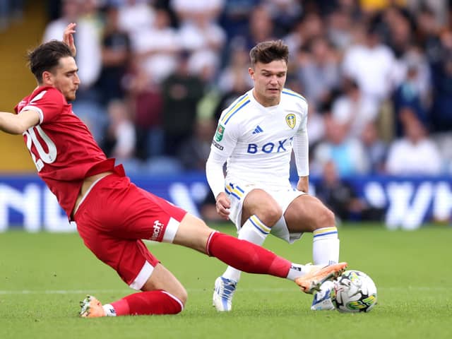 Jamie Shackleton has been a bit-part player for Leeds United since returning to Elland Road from a loan spell at Millwall. Image: George Wood/Getty Images
