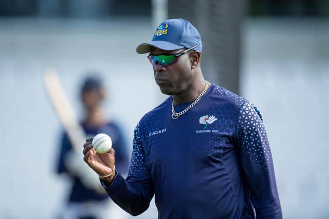 Eye on the ball: Ottis Gibson feels the One-Day Cup, which he won with Durham over a decade ago, has been devalued by the ECB prioritising other forms of the game. (Picture: Allan McKenzie/SWPix.com)