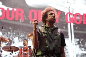 Zack de la Rocha from Rage Against the Machine performing at Madison Square Garden, New York City. (Pic credit: Theo Wargo / Getty Images)