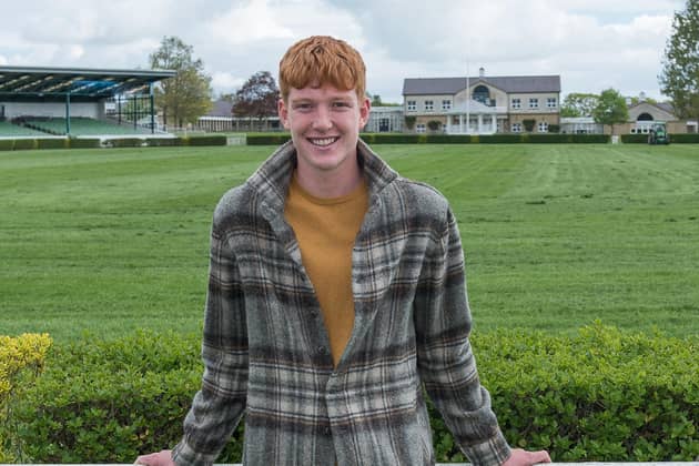 Rookie model Clarke Doughney at the Great Yorkshire Showground. Picture by Kate Mallender.