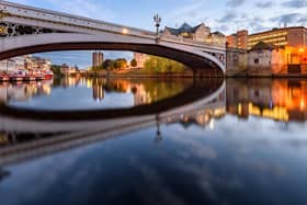 Famous bridge and River Ouse with reflections in York UK. Picture: SakhanPhotography - stock.adobe.