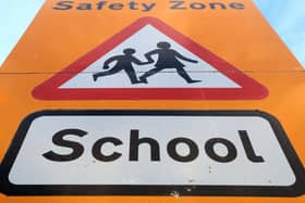A school safety zone sign, as pressure grows on Ofsted. PIC: Mike Egerton/PA Wire