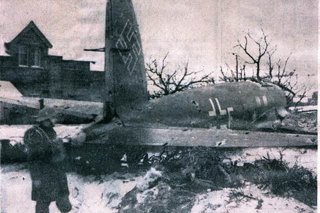 The Heinkel was shot down on the farm in 1940