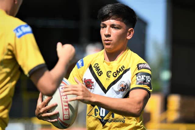 Academy youngster Jaiden Tang pictured in action. (Picture: Castleford Tigers)