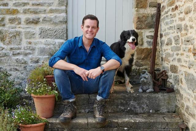 Matt Baker with his dog. (Pic credit: Harewood House)