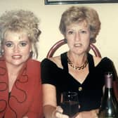 Wendy Speakes (right) pictured on the hen night of her daughter Tracey Speakes in 1993 - 8 months before Wendy was murdered