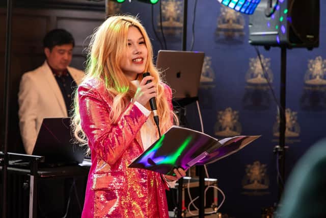 Golden Thread Awards organiser Yani Lin at last  year's event at the Merchant Taylors' Hall in York. Picture by Mareks Strods