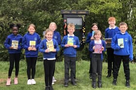 Pupil reading ambassadors from Allerton Bywater Primary School