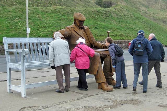 Freddie Gilroy And The Belsen Stragglers. Copyright Pauline E, Geograph.