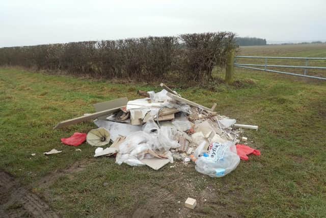 Fly-tipping at Hotham.