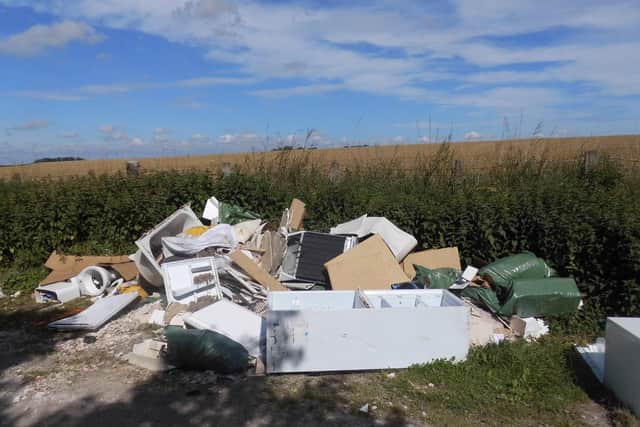 South Cave fly-tipping