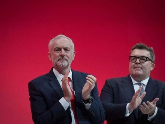 Jeremy Corbyn, pictured with deputy Tom Watson