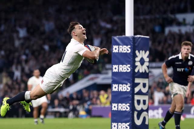 Danny Care caps a fine England display with a swallow dive (Photo: PA)