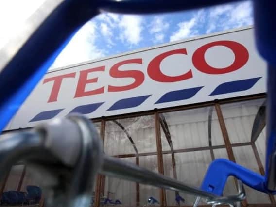Tesco has been fined 129m.